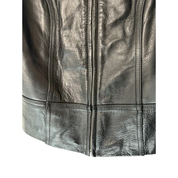 Wilsons Leather Vest Women's Motorcycle Biker Black Emo Grunge Goth Medium - Picture 6 of 10